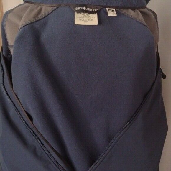 Black Diamond Grey Blue Soft Shell Midweight Winter Jacket Men Medium - Picture 12 of 12